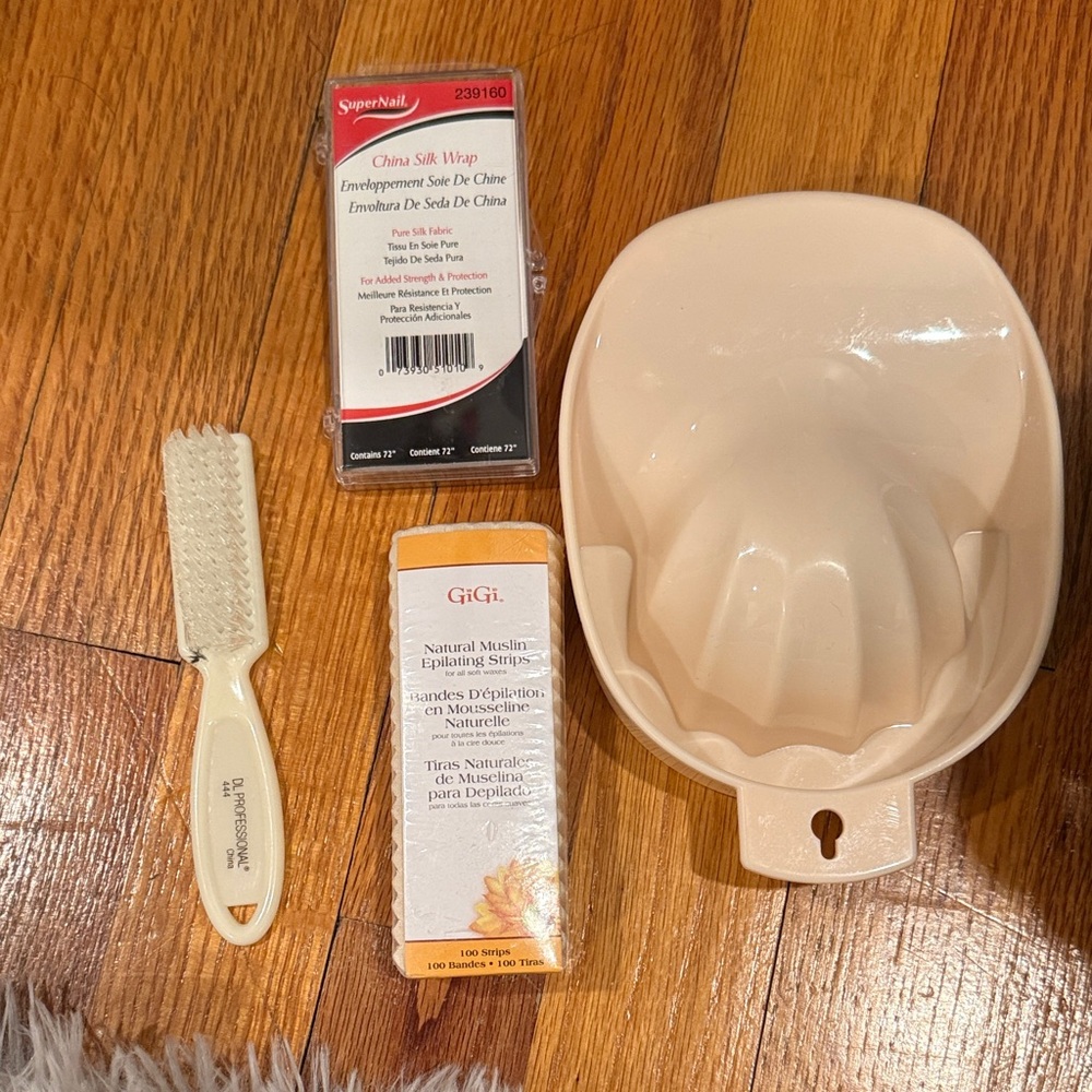 wax strips, silk wrap, nail cleaner, nails dish can sell separate